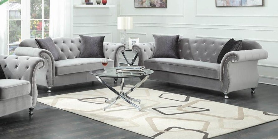 Frostine Living Room Set-Living Room Sets-Jennifer Furniture