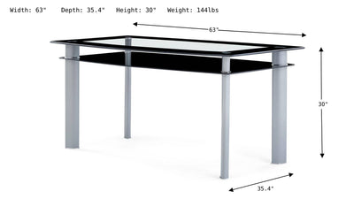 Gennadiya Dining Table-Dining Tables-Jennifer Furniture