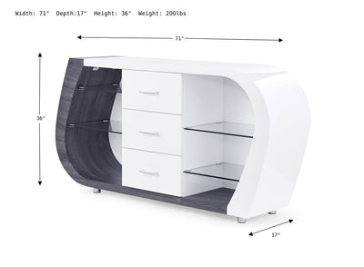 Giacomo Buffet Cabinet-Buffets-Jennifer Furniture