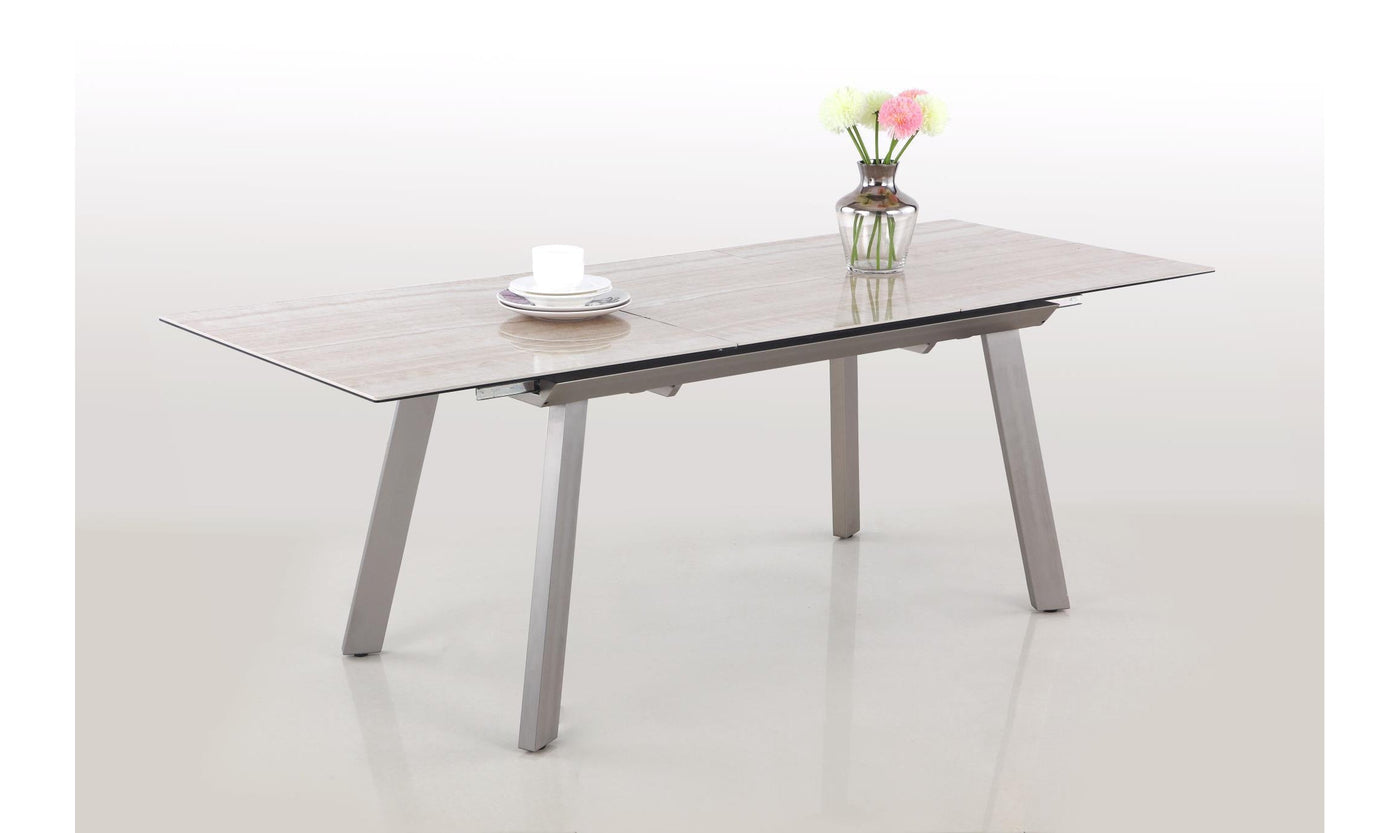 Glass & Ceramic Dining Table-Dining Tables-Jennifer Furniture