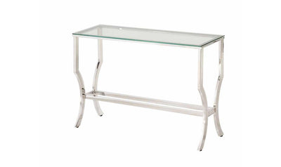 GLASS TOP SOFA TABLE-Coffee Tables-Jennifer Furniture