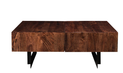 Glide coffee tables with sliding top, Walnut-Coffee Tables-Jennifer Furniture