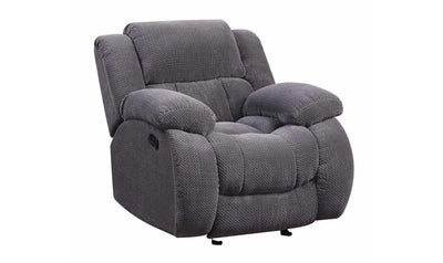 GLIDER CHARCOAL RECLINER-Recliner Chairs-Jennifer Furniture
