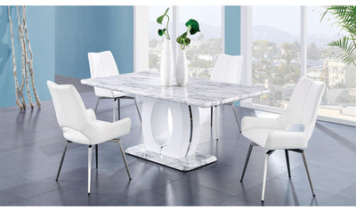 Gosta Dining Table with Ganix Chair-Dining Sets-Jennifer Furniture