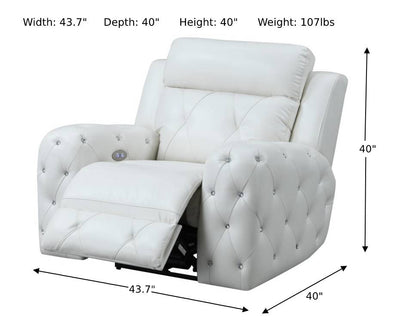 Gracie Power Reclining Chair-Recliner Chairs-Jennifer Furniture