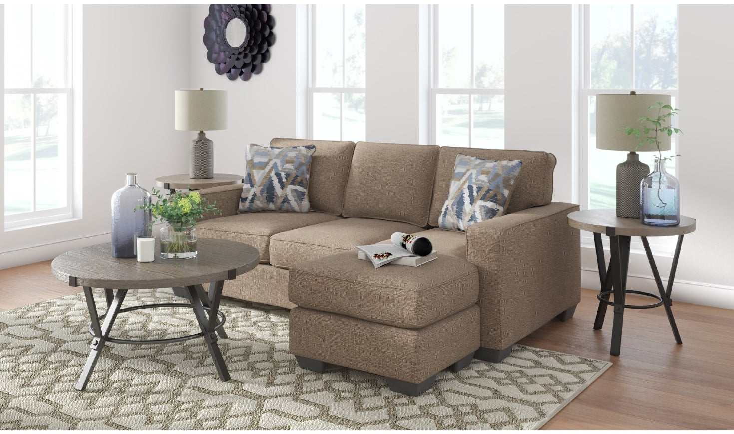 Greaves Sectional Sofa Chaise-Sectional Sofas-Jennifer Furniture
