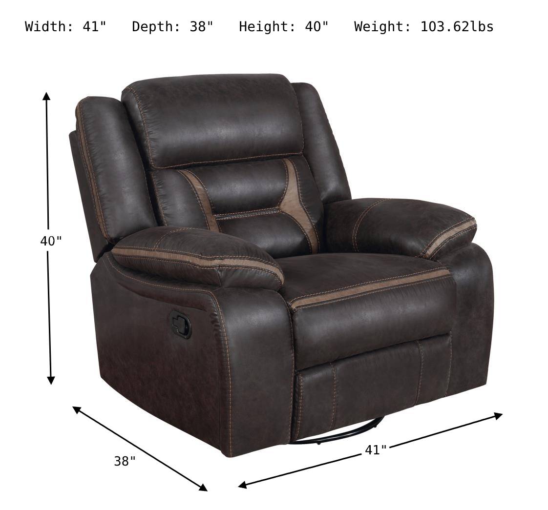 Greer Swivel Recliner-Sofa Chairs-Jennifer Furniture