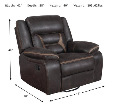Greer Swivel Recliner-Sofa Chairs-Jennifer Furniture