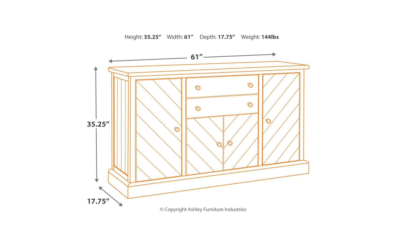 Grindleburg Dining Room Server-Sideboards-Jennifer Furniture