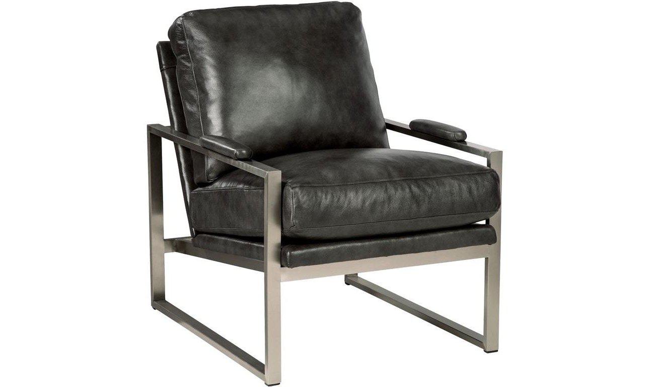 Hero Leather Accent Chair-Accent Chairs-Jennifer Furniture