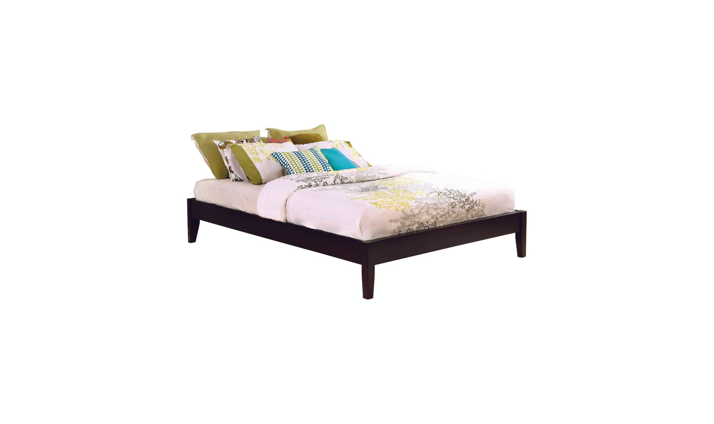 Hounslow Platform Full Bed - Cappuccino-Beds-Jennifer Furniture