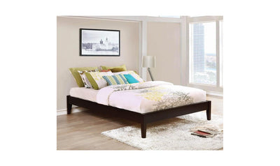 Hounslow Platform Full Bed - Cappuccino-Beds-Jennifer Furniture
