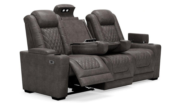 HyllMont Power Reclining Sofa-Sofas-Jennifer Furniture