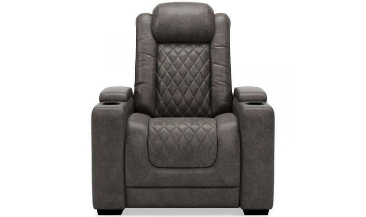 Modern Heritage HyllMont Gray Leather Tufted Living Room Set