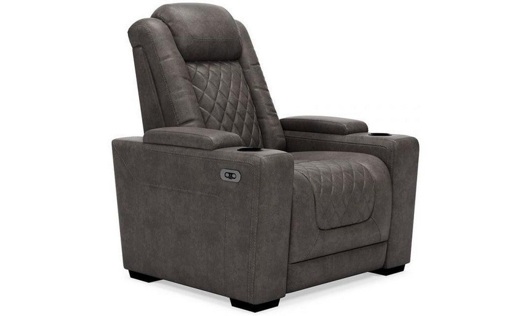 Modern Heritage HyllMont Gray Leather Tufted Living Room Set