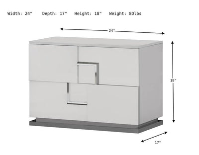 Infinity Premium Nightstand-Nightstands-Jennifer Furniture