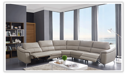 Amen Sectional with Recliners-Sectional Sofas-Jennifer Furniture
