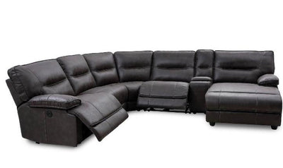 Josephine 6 pc Power Recliner Sectional-Sectional Sofas-Jennifer Furniture