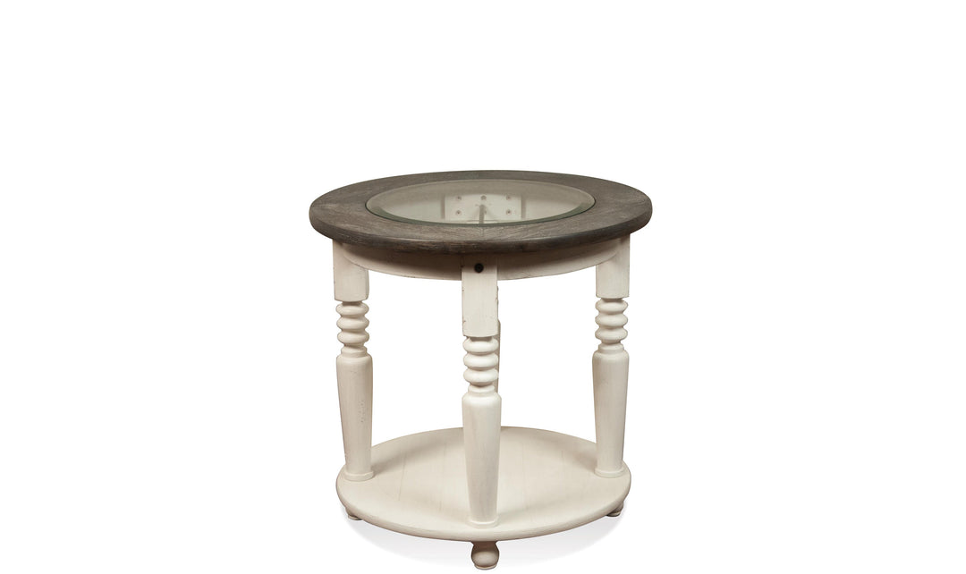Juniper Round End Table-End Tables-Jennifer Furniture