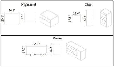 Lagos Nightstand-Nightstands-Jennifer Furniture
