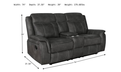 Lawrence Motion Loveseat-Loveseats-Jennifer Furniture
