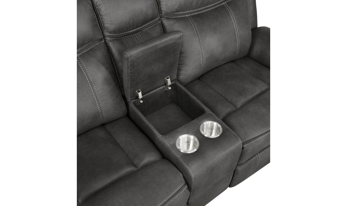 Lawrence Motion Loveseat-Loveseats-Jennifer Furniture