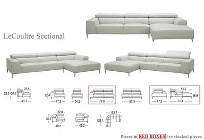 LeCoultre Sectional Sofa-Sectional Sofas-Jennifer Furniture