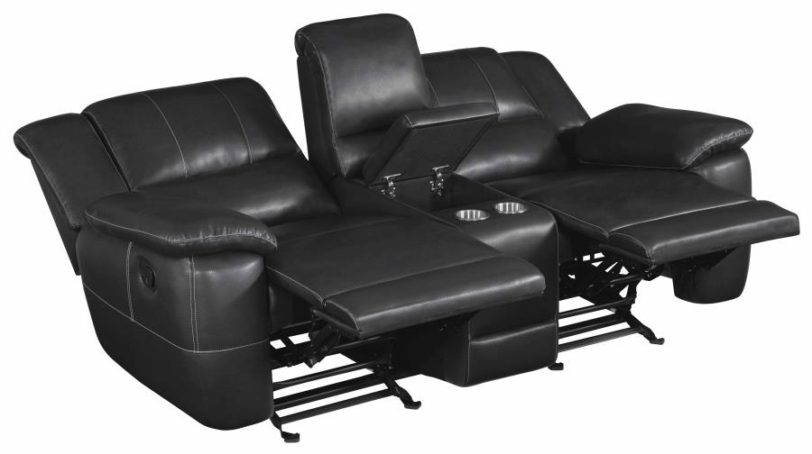 Lee Glider Loveseat with Console-Loveseats-Jennifer Furniture