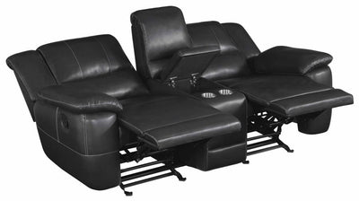Lee Glider Loveseat with Console-Loveseats-Jennifer Furniture