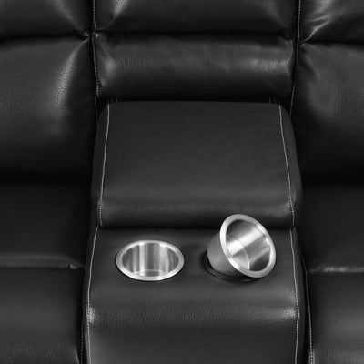 Lee Glider Loveseat with Console-Loveseats-Jennifer Furniture