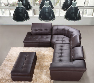 Legend Italian Leather Ottoman-Ottomans-Jennifer Furniture