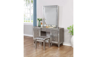 Leighton Vanity Desk And Stool-Desks-Jennifer Furniture