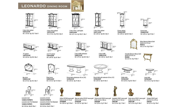 Leonardo Buffet Cabinet-Buffets-Jennifer Furniture