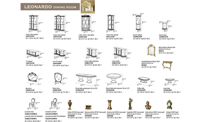 Leonardo Extendable Dining Table-Dining Tables-Jennifer Furniture