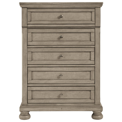 Lettner Five Drawer Chest-Storage Chests-Jennifer Furniture