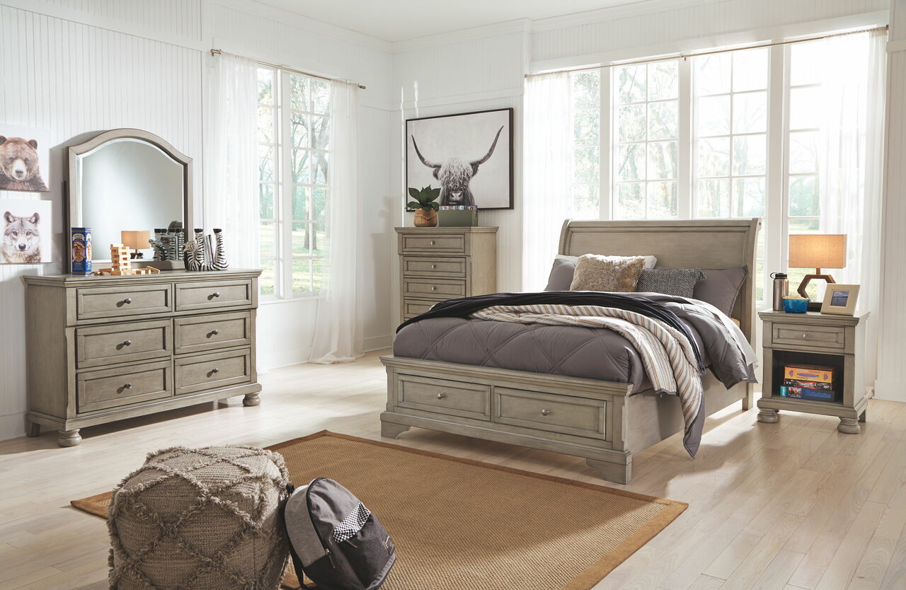 Lettner Full Size Storage bed-Beds-Jennifer Furniture