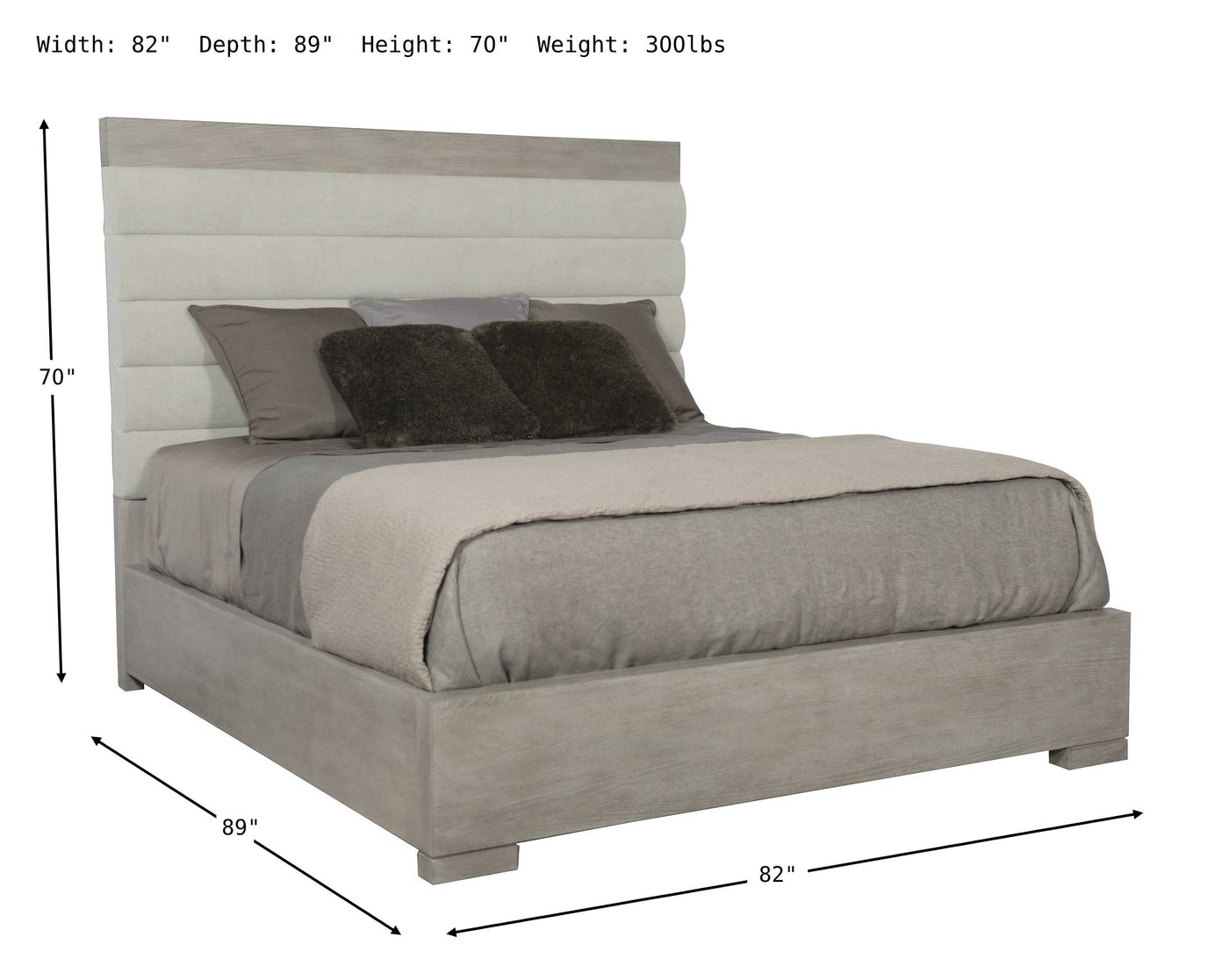 Linea Channel Tufted Bed-Beds-Jennifer Furniture