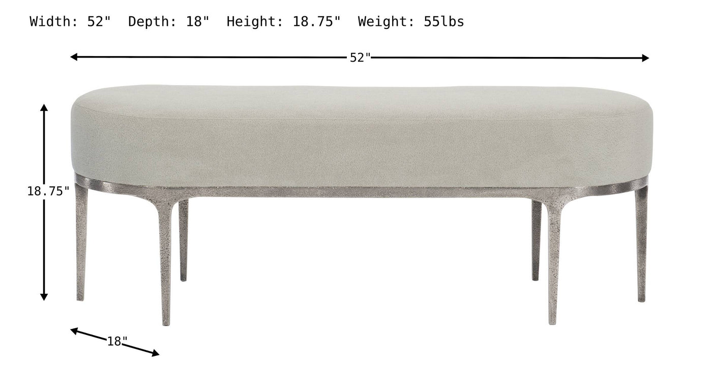 Linea Metal Bench-Benches-Jennifer Furniture