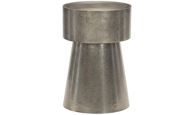 Linea Metal Chairside Table-End Tables-Jennifer Furniture