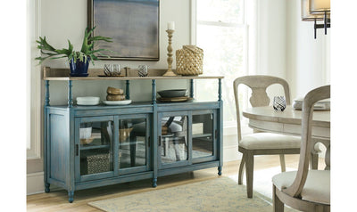 LITCHFIELD DORSET CREDENZA BLUE-Credenzas-Jennifer Furniture