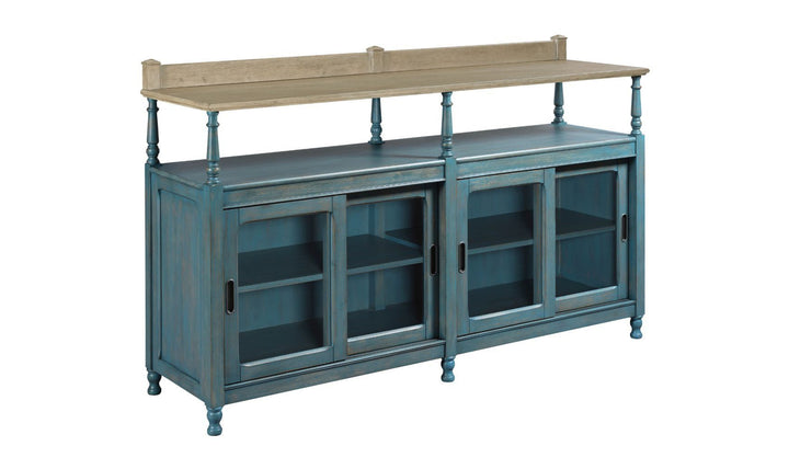 LITCHFIELD DORSET CREDENZA BLUE-Credenzas-Jennifer Furniture