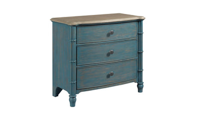 LITCHFIELD SUNDOWN ACCENT CHEST BLUE-Accent Tables-Jennifer Furniture
