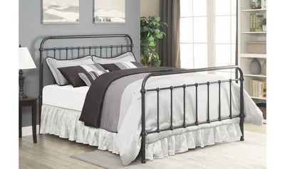 Livingston Metal Queen Bed-Beds-Jennifer Furniture