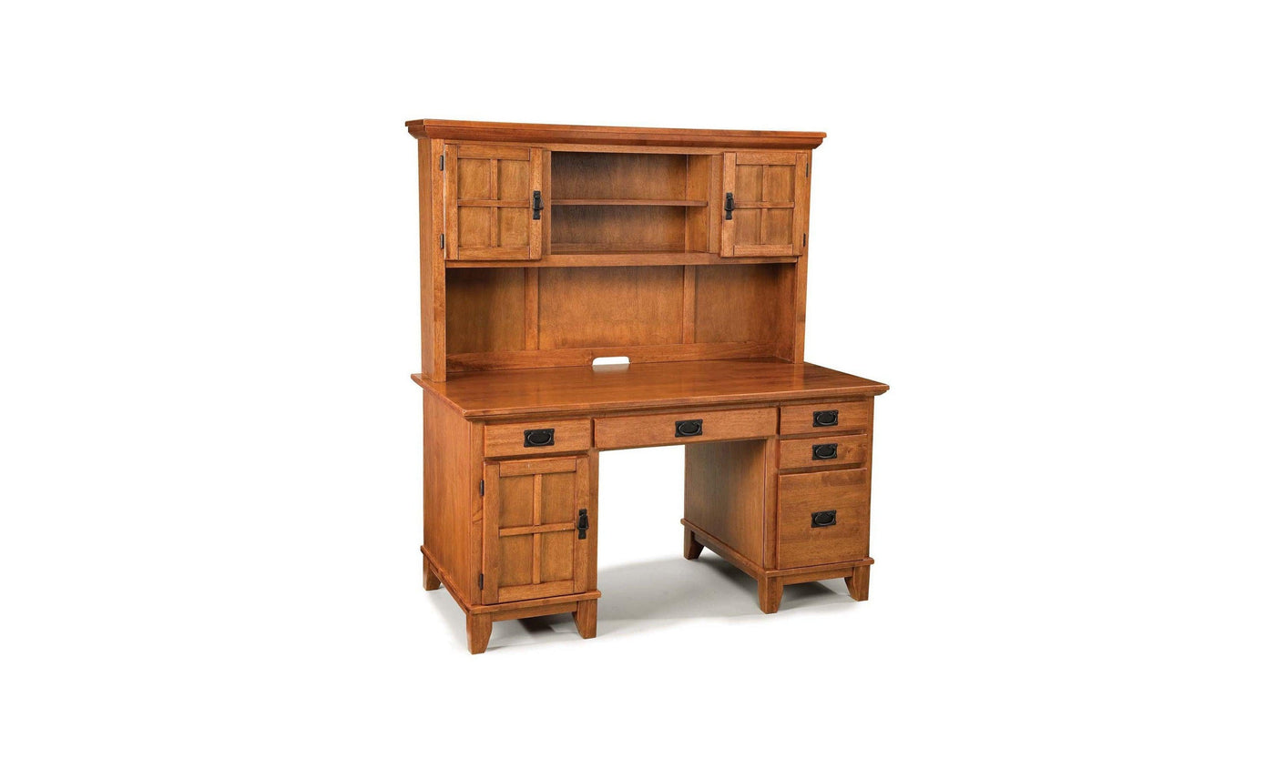 Lloyd Pedestal Desk with Hutch by homestyles-Desks-Jennifer Furniture