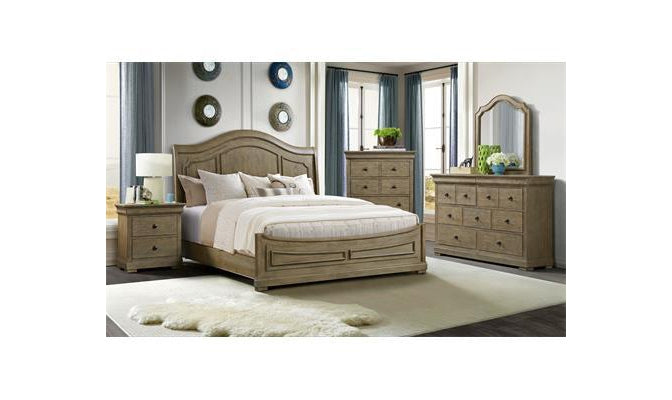 Louis Farmhouse Panel Bedroom Set-Bedroom Sets-Jennifer Furniture
