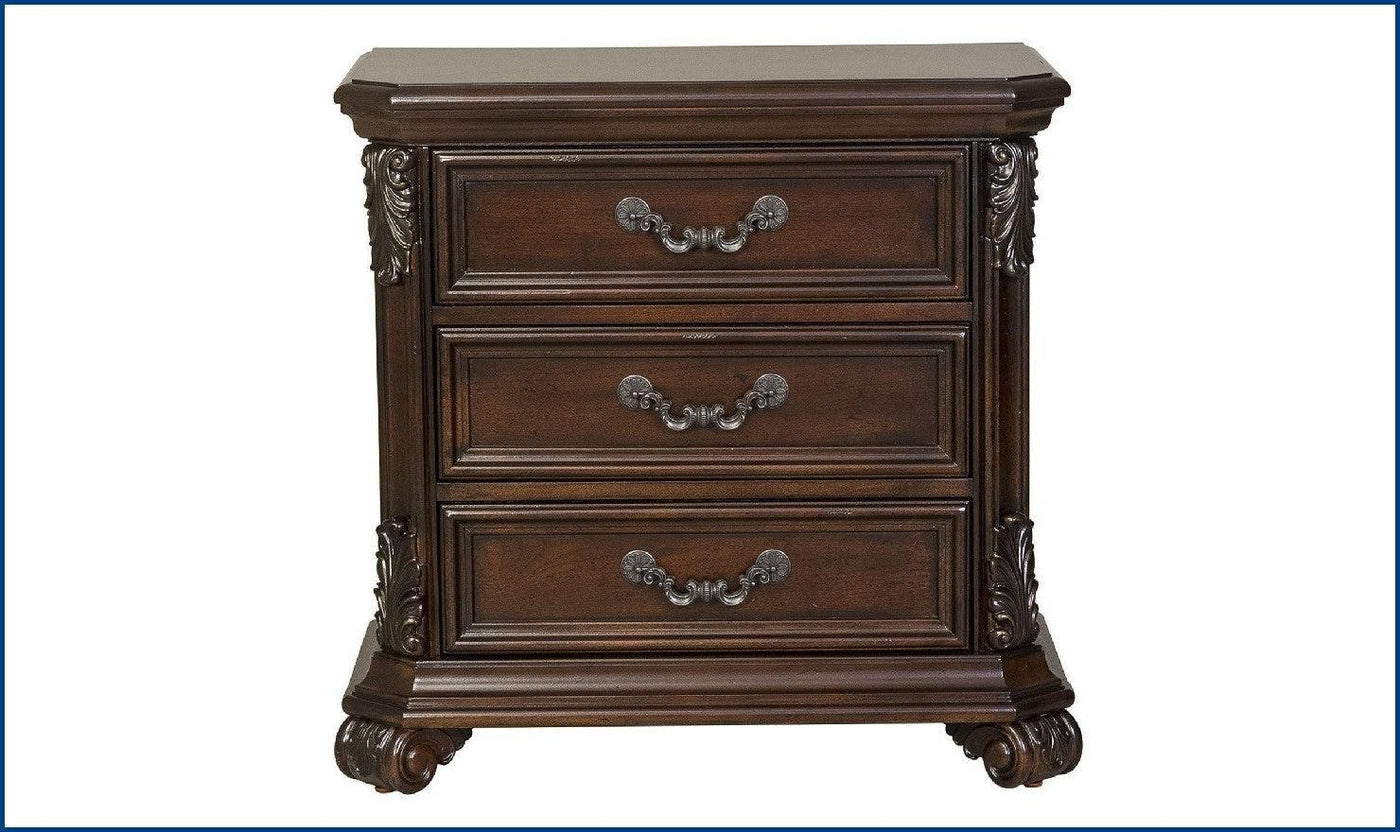 Lydia Nightstand - Brown-Nightstands-Jennifer Furniture