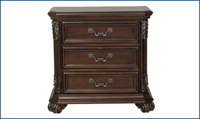 Lydia Nightstand - Brown-Nightstands-Jennifer Furniture