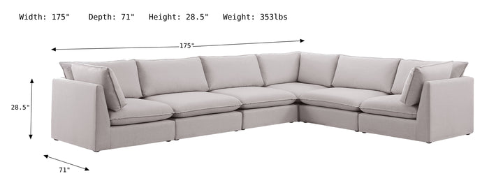 Mackenzie Modular Sectional Sofa-Sectional Sofas-Jennifer Furniture