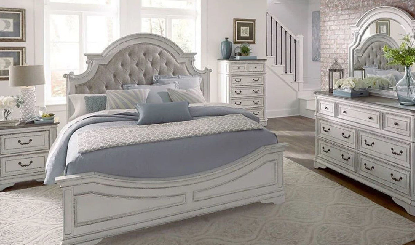 Magnolia 5 pc Manor Bedroom Set-Bedroom Sets-Jennifer Furniture