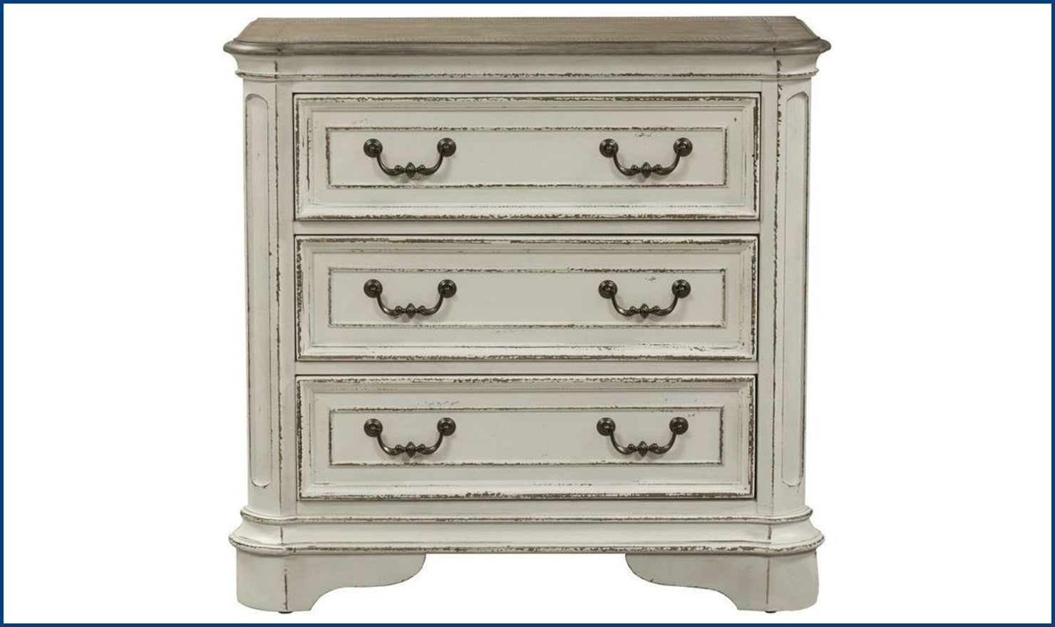 Magnolia Manor 2 Drawer Night Stand-Nightstands-Jennifer Furniture